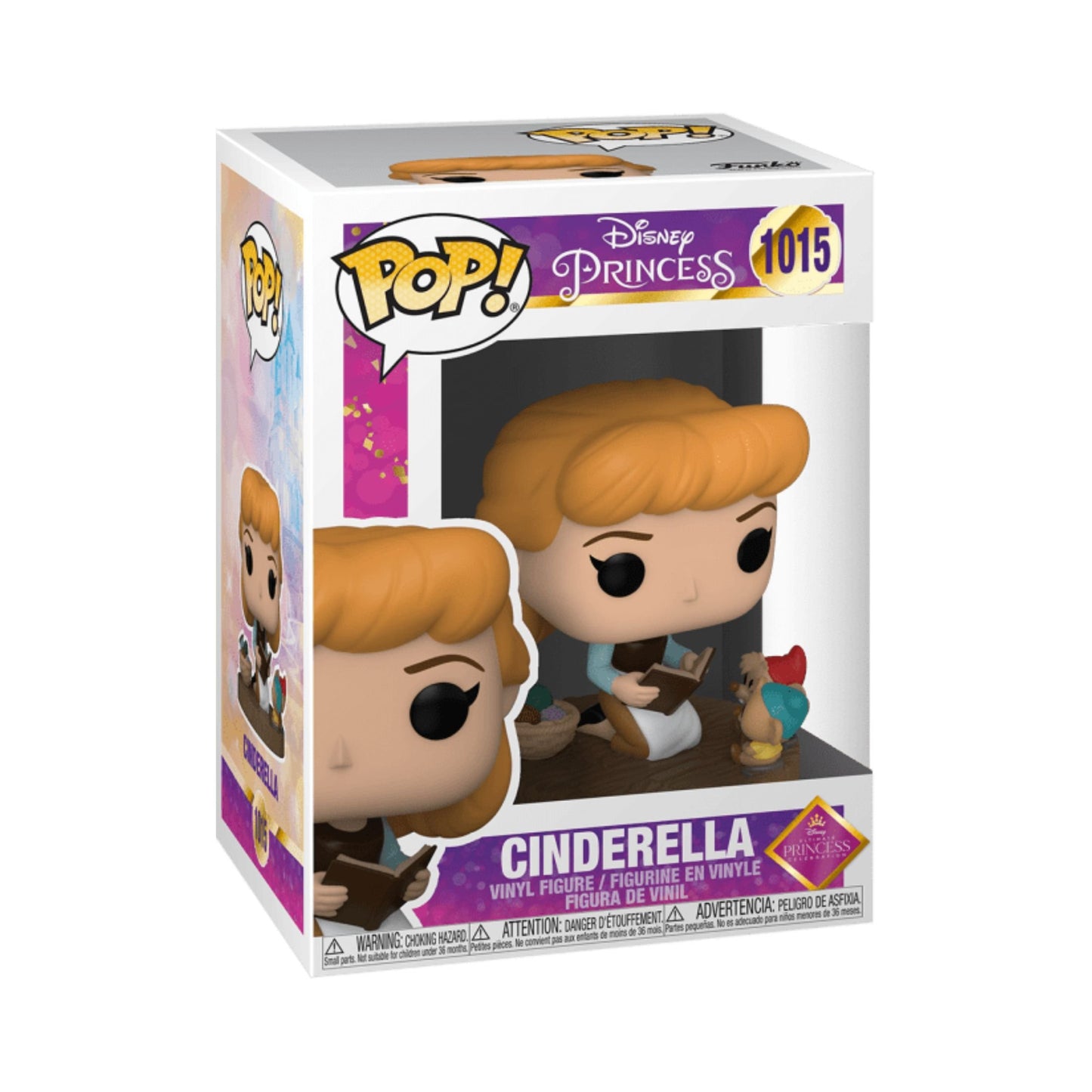 Cinderella Ultimate Princess Collection Funko Pop! Disney Princess - Approx.3 3/4" Collectible Vinyl Figure #1015 with Display Box Protector Case (PRE-ORDER)