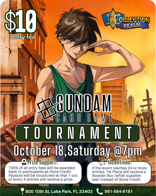 Gundam Card Game Tournament – Saturday, October 18 at 7:00 PM