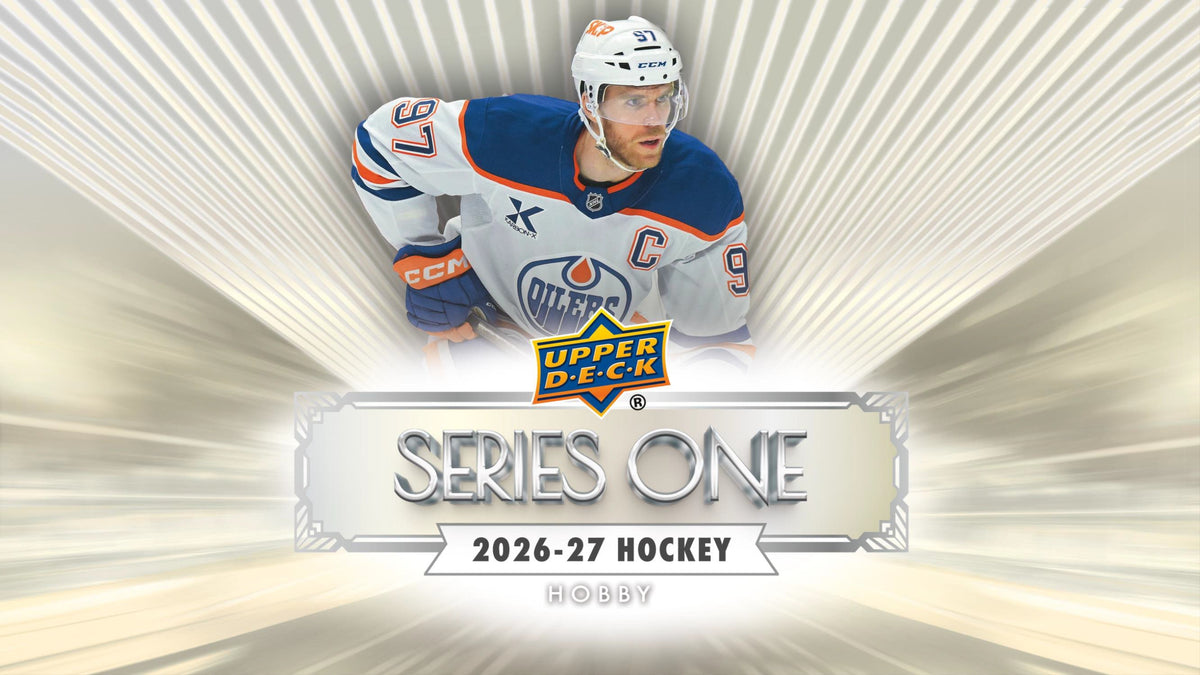 2026-27 Upper Deck Series 1 Hockey Hobby Box – 12 Packs, 144 Cards, 6 Young Guns Rookie Cards, UD Canvas, Stencils & Inserts