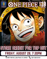 One Piece TCG Tournament – August 28, 2026 (Friday 7:30 PM)