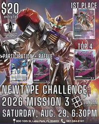 Gundam Card Game Newtype Challenge 2026 Mission 3 – August 29, 2026 (Saturday 6:30 PM)