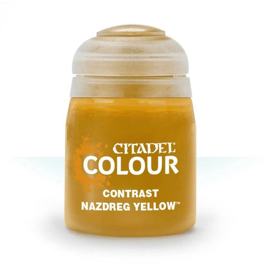 Warhammer Citadel Contrast: Nazdreg Yellow Paint Bottle 18ml