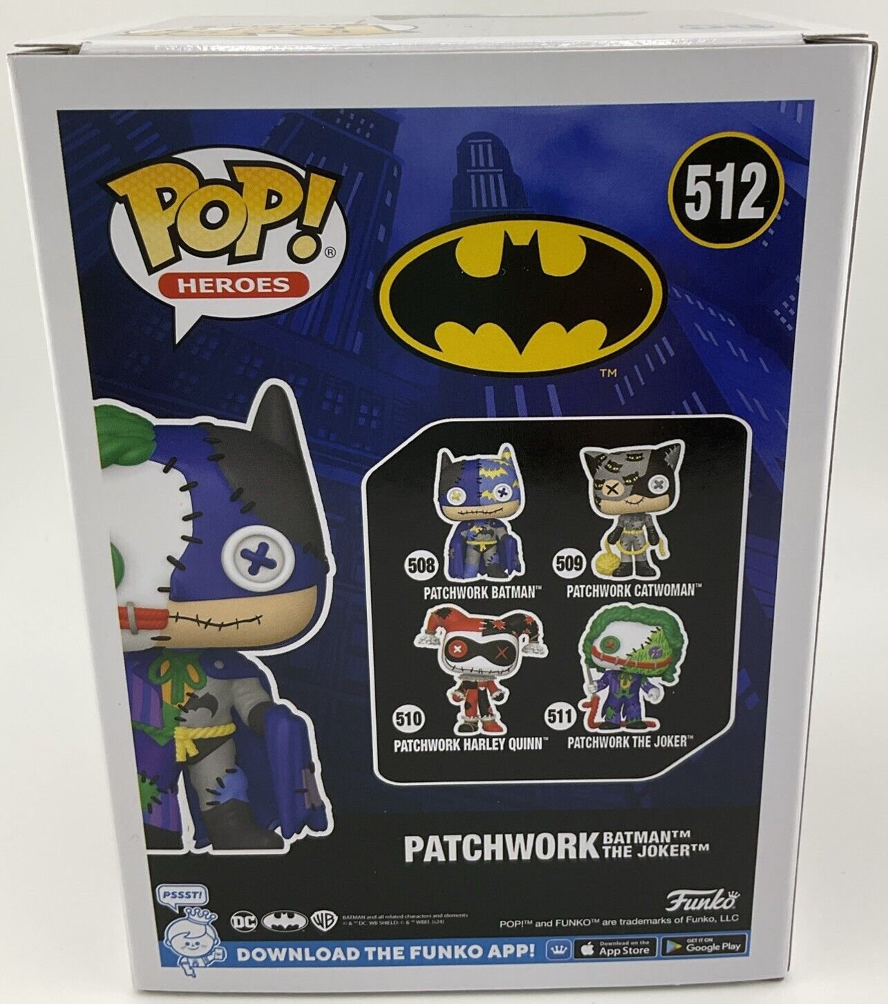 Funko Pop Patchwork Batman The Joker #512 Hot Topic Exclusive DC