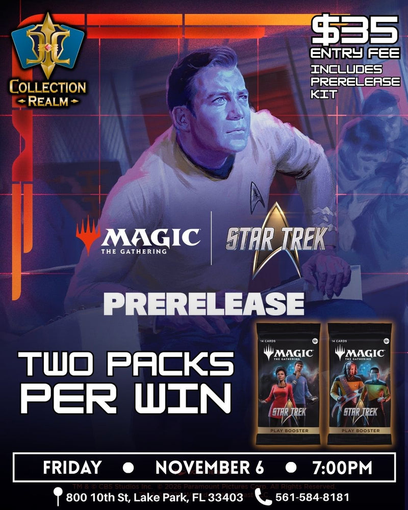 Magic: The Gathering – Star Trek Prerelease – November 6 2026 (Friday) 7:00 PM
