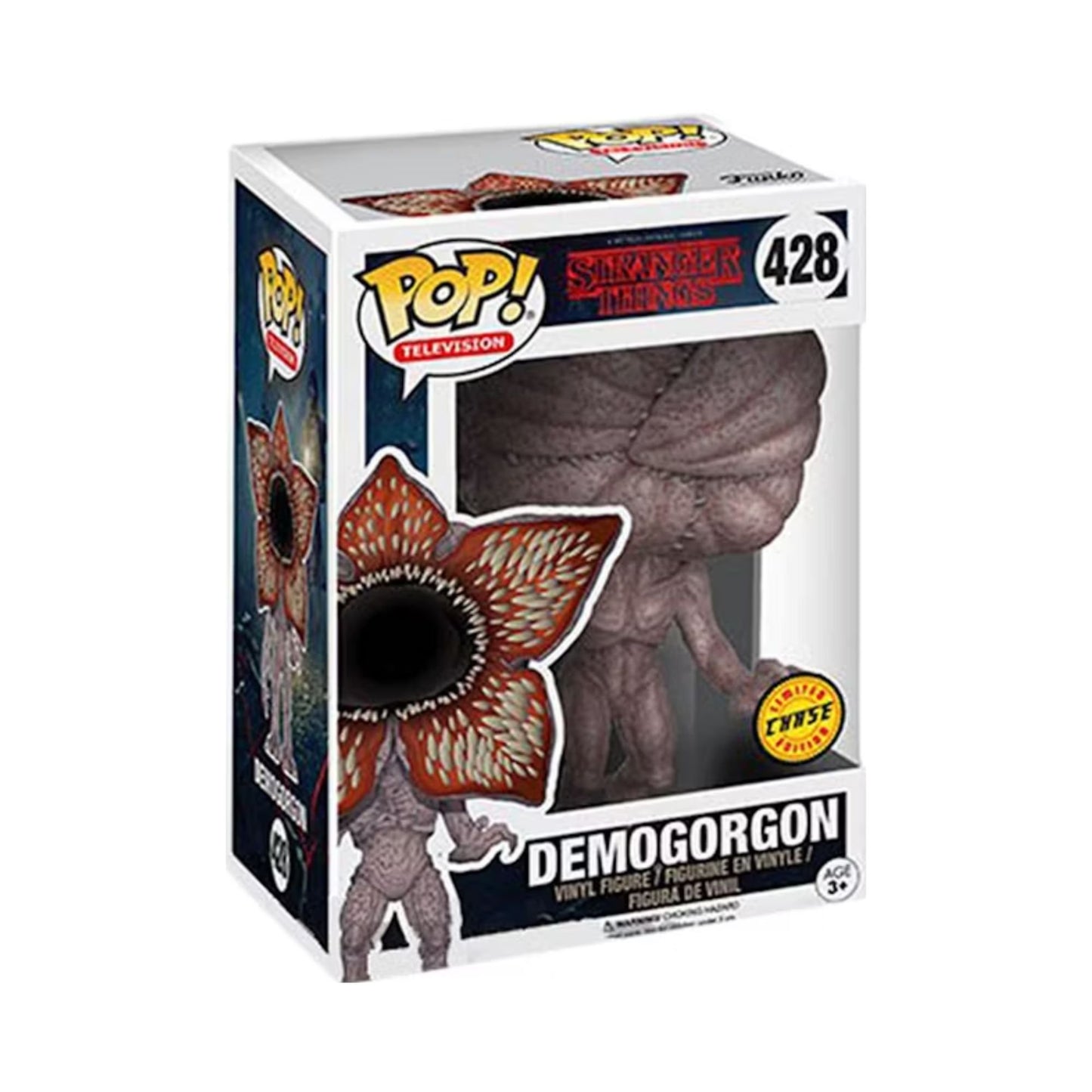 Demogorgon Funko Pop! Television: Stranger Things  - Chase Limited Edition Collectible Vinyl Figure #428 with Display Box Protector Case