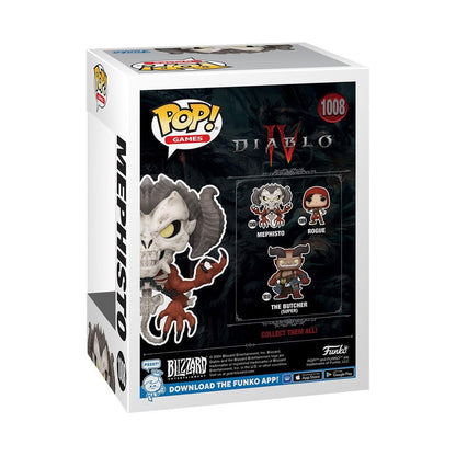 Mephisto Funko Pop! Games Diablo IV - Approx. 4 1/2" Collectible Prime Evil Vinyl Figure #1008 with Window Display Box