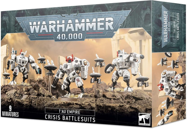 Warhammer 40,000 T'au Empire Crisis Battlesuits - 9 Miniatures