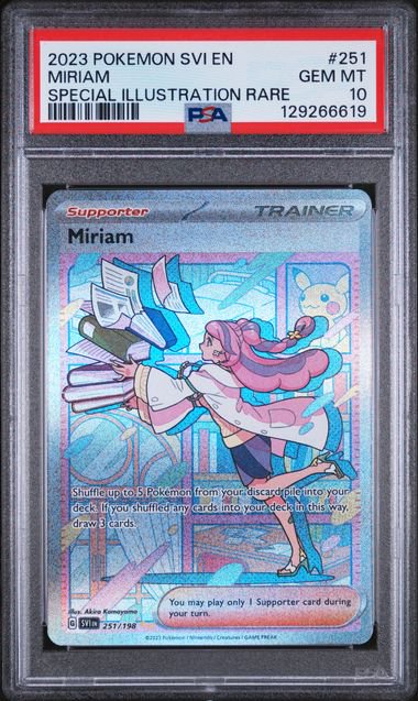 Pokemon Miriam SVI SIR PSA 10 6619