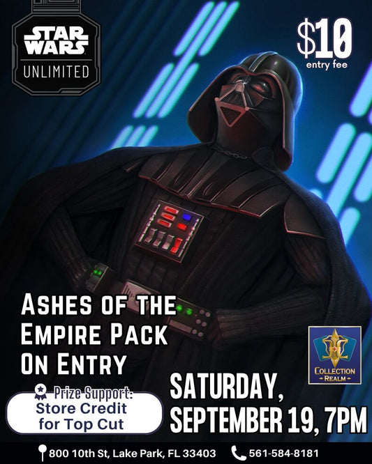 Star Wars Unlimited Tournament — Saturday 7:00 PM, September 19