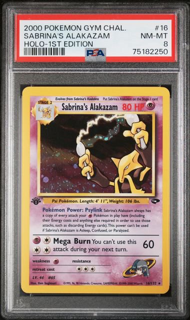Pokemon Sabrinas Alakazam 1st PSA 8 2250
