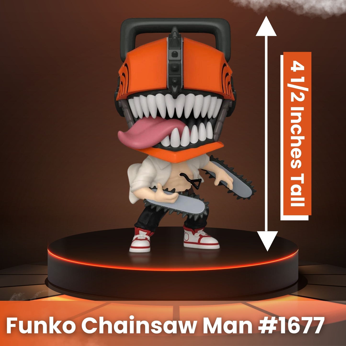 Chainsaw Man Funko Pop! Animation - Vinyl Figure 1677 with Display Box Protector Case (PRE-ORDER)