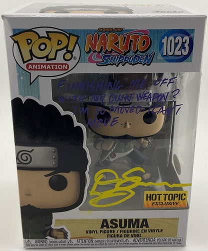 AutoGraphed Asuma #1023 Funko POP! signed by "Doug Erholtz"