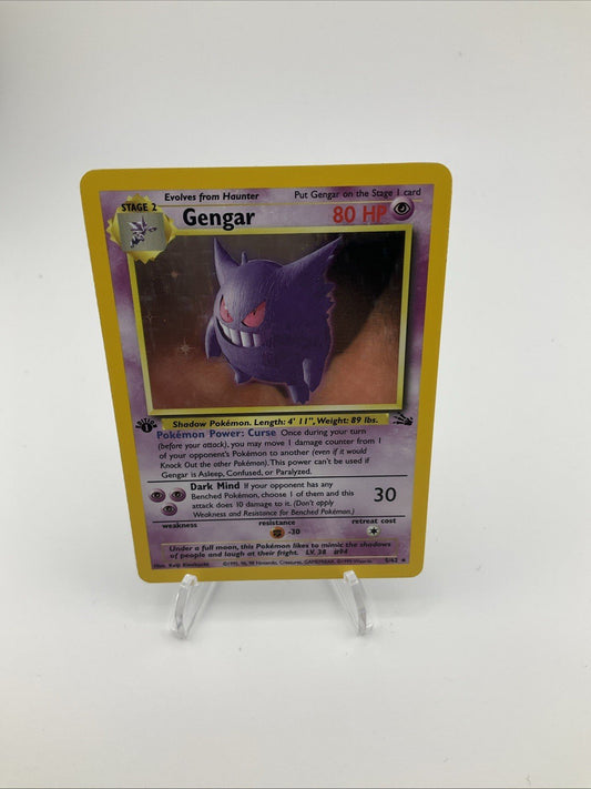 Gengar 5/62 Fossil Holo First Edition NM Pokémon Card
