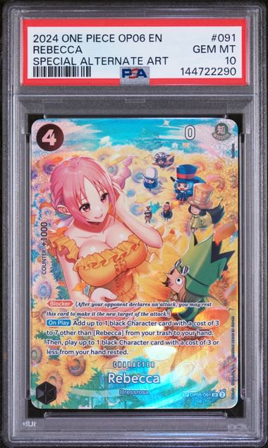 One Piece Rebecca OP06 SP PSA 10 2290