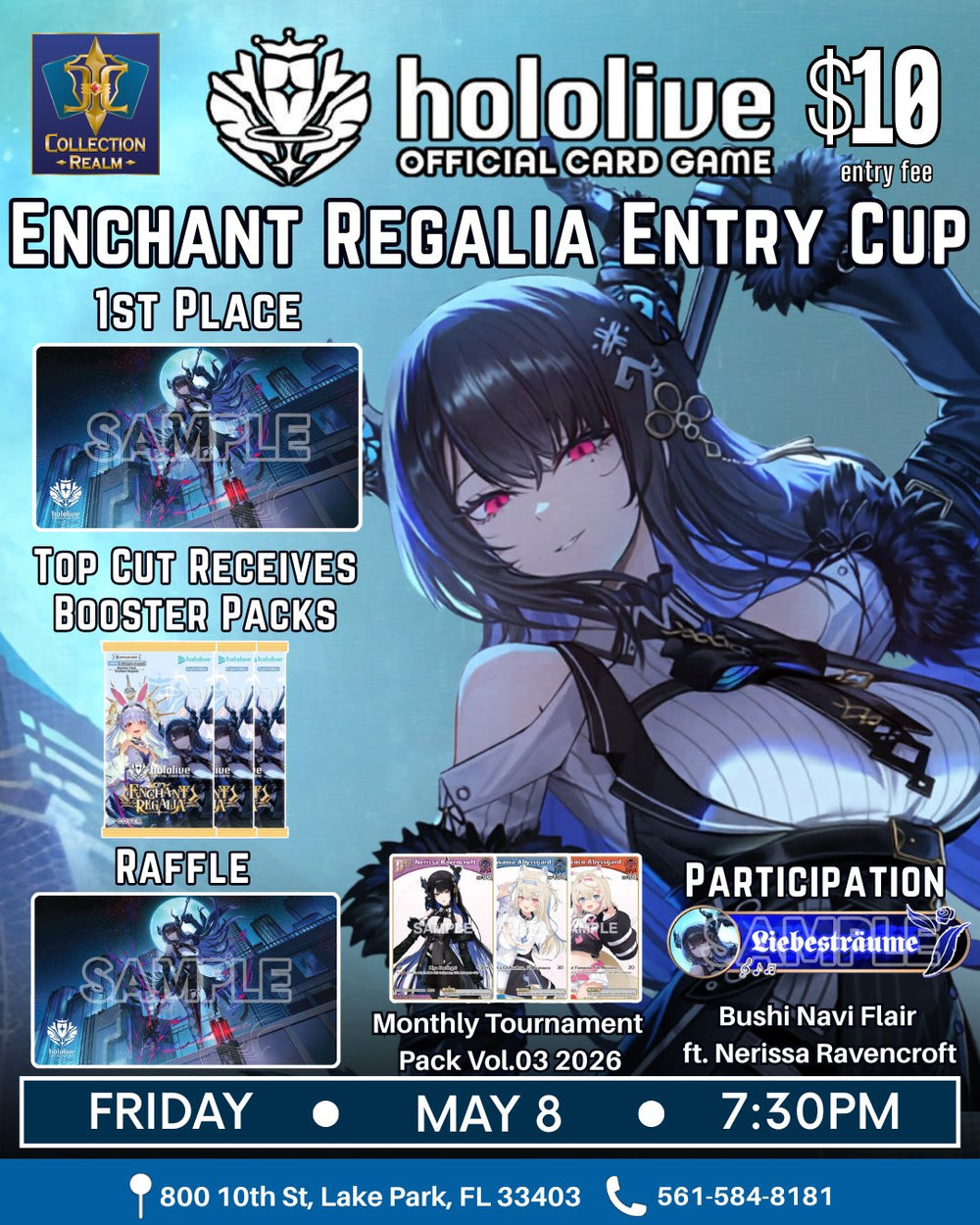 Hololive Card Game Enchant Regalia Entry Cup – May 8 (Fri) 7:30PM
