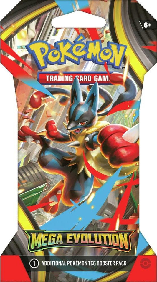 Pokémon TCG Mega Evolution Sleeved Booster Pack sealed 10 card booster pack collectible trading cards