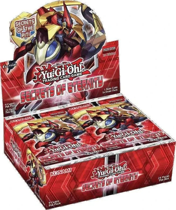Yu-Gi-Oh TCG Secrets of Eternity 1st Edition Booster Box with 24 sealed yugioh card packs