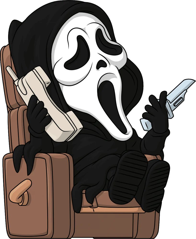 Ghost Face Lounging Youtooz Scream Collection - Approx. 4.1" Collectible Vinyl Figure #0 with Window Display Box (PRE-ORDER)