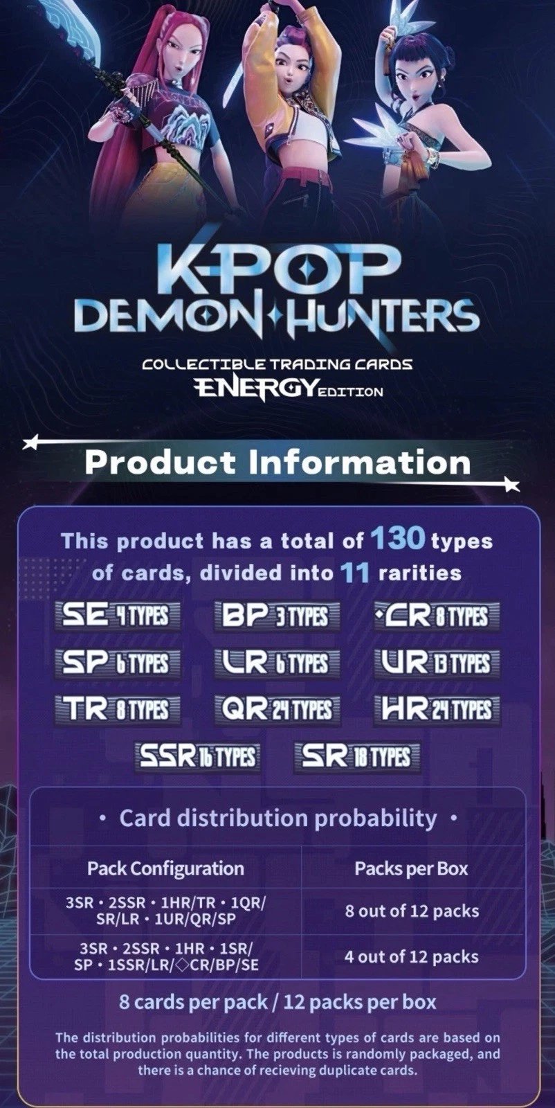 KAYOU KPop Demon Hunters Energy Edition Trading Card Box (PRE-ORDER)