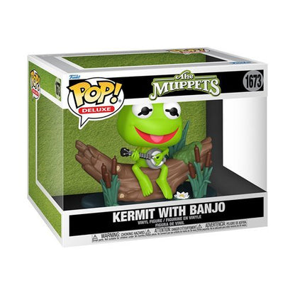 Kermit with Banjo #1673 Funko Pop! Deluxe The Muppets - Approx. 5" Collectible Vinyl Figure - Estimated Arrival: Nov. 2025 (PRE-SALE)