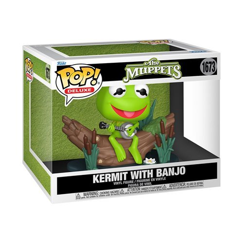Kermit with Banjo #1673 Funko Pop! Deluxe The Muppets - Approx. 5" Collectible Vinyl Figure - Estimated Arrival: Nov. 2025 (PRE-SALE)