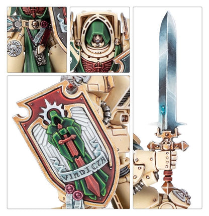 Warhammer 40,000 Dark Angels Deathwing Knights – Elite Dark Angels Terminator Squad Miniatures with Storm Shields, Power Swords & Heavy Maces | Warhammer 40k Citadel Model Kit