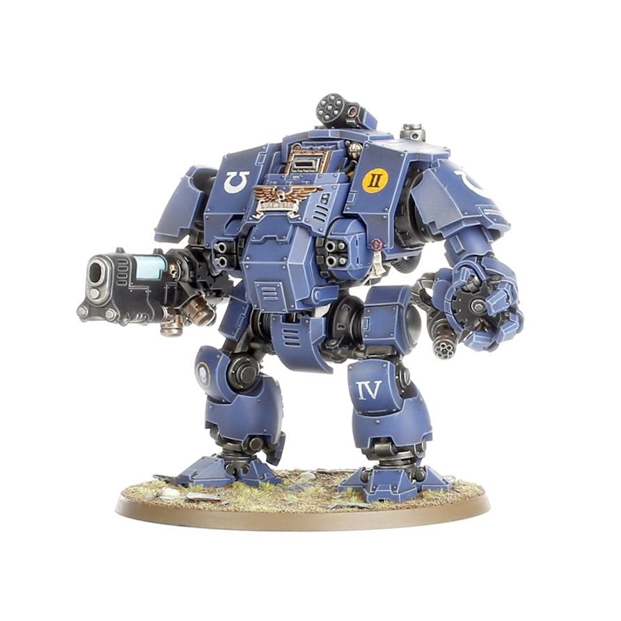 Warhammer 40,000 Space Marines Primaris Redemptor Dreadnought Kit – Multi-Part Plastic Model with Weapons Options, 90mm Base & Transfer Sheet – Highly Customizable Tabletop Miniature