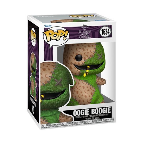 Oogie Boogie #1634 Funko Pop! The Nightmare Before Christmas Patchwork - Approx. 3 3/4" Collectible Vinyl Figure Bundled with Display Box Protector Case - Estimated Arrival: Nov. 2025 (PRE-SALE)