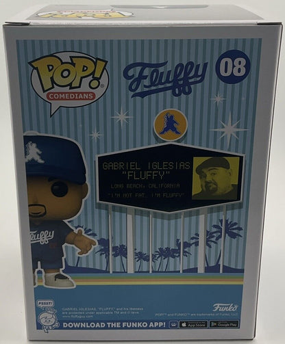 Funko Pop Stadium Fluffy #08 Comedians Gabriel Iglesias (Away) SIGNED