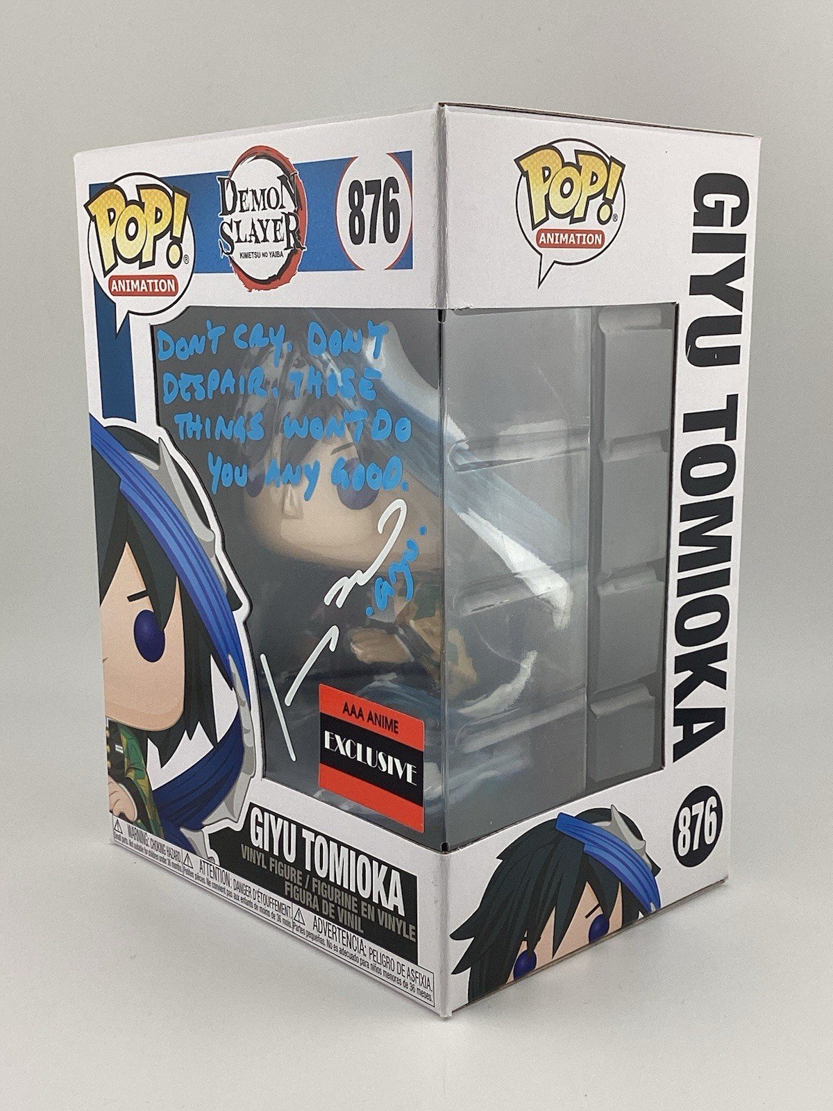 Funko Pop!  Demon Slayer: Kimetsu no Yaiba - Giyu Tomioka - Signed Johnny Y.B