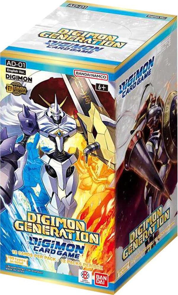 Bandai Digimon Card Game DIGIMON GENERATION Advanced Booster Box AD01 | 12 Booster Packs | 25 New Cards, Massive Reprints, Gold Foil Alt-Art Cards | Trading Card Game for Collectors & Players (PREORDER - Release Date November 30, 2026)