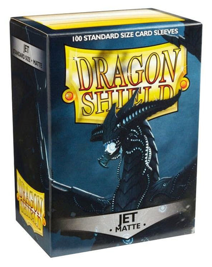 Dragon Shield durable matte card protector sleeves Jet color