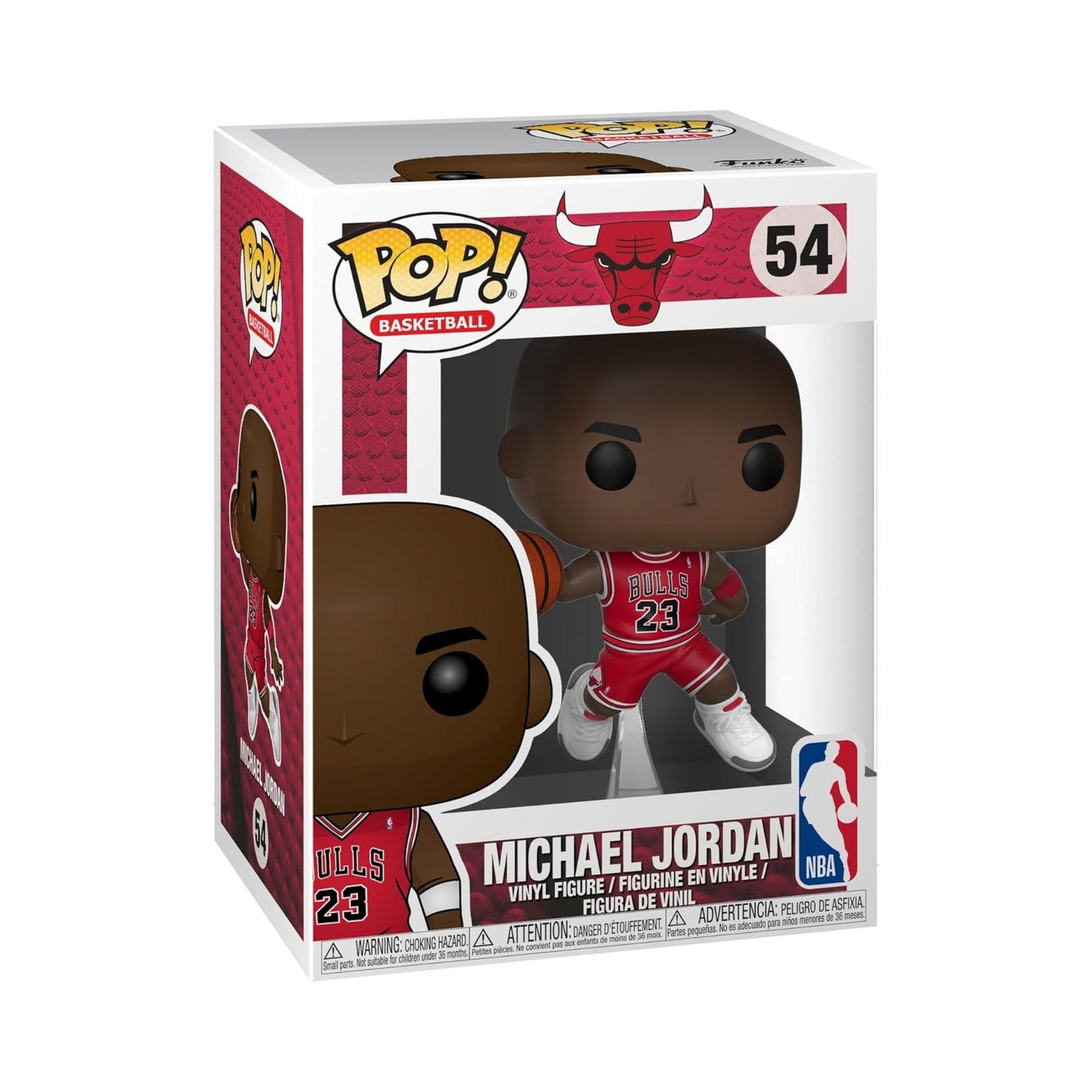 Michael Jordan Funko Pop! Basketball NBA Bulls - Approx. 3 3/4" Collectible Vinyl Figure #54 with Window Display Box