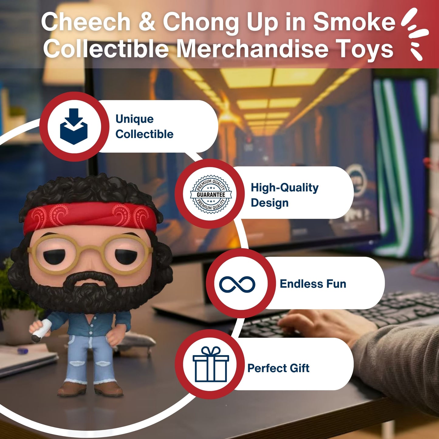 Chong Funko Pop! Cheech & Chong Up in Smoke - Vinyl Figure #1559 with Window Display Box