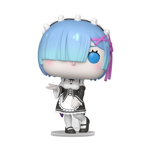 RE: Zero - Starting Life in Another World Funko Pop! Animation - Set of 4 (Ram #2114, Rem #2113, Emilia with Puck # 2112, and Subaru Natsuki #2111) and 1 1/2" (Puck) Collectible Vinyl Figures