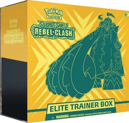 Pokemon TCG Sword & Shield Rebel Clash Elite Trainer Box Pokemon Cards Collection