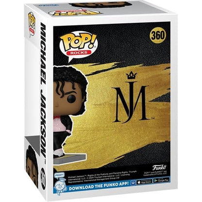 Michael Jackson Funko Pop! Rocks : MJ Billie Jean - Music Icon Collectible Vinyl Figure #360 with Window Display Box