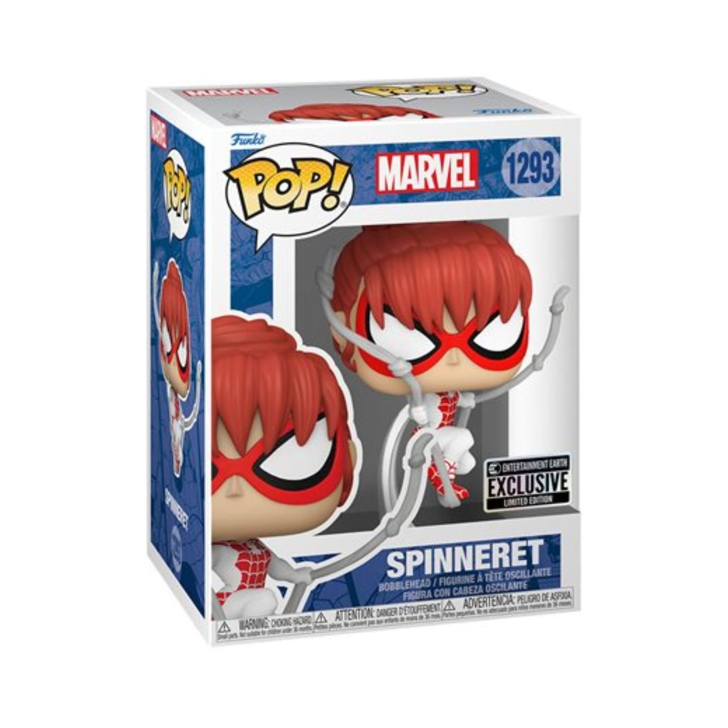 Spinneret Funko Pop! Marvel - Special Edition  Bobblehead #1293  with Display Box Protector Case