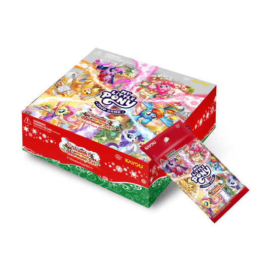 Kayou My Little Pony Hearth's Warming Eve Trading Card Game Bundle, 10 Booster Packs with 50 Collectible Cards and 70 Card Sleeves, Holiday-Themed MLP TCG Collection (PREORDER - Release Date November 2026)