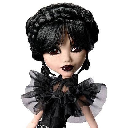 Rave'N Wednesday Monster High Collectible Doll 2024 - Wednesday Addams in Black Gown - Dance Scene Inspired Gothic Toy by Mattel