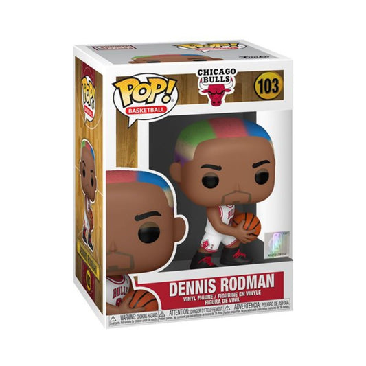 Dennis Rodman Funko Pop! Basketball: NBA Legends Chicago Bulls - Collectible Vinyl Figure #103 with Display Box Protector Case (Pre-Sale)