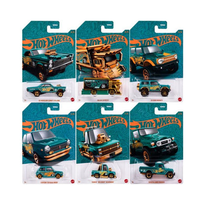 Hot Wheels 56th Anniversary Pearl and Chrome 2024 Complete Set with Chase Variant Raijin Express - Mix 1, Set of 24