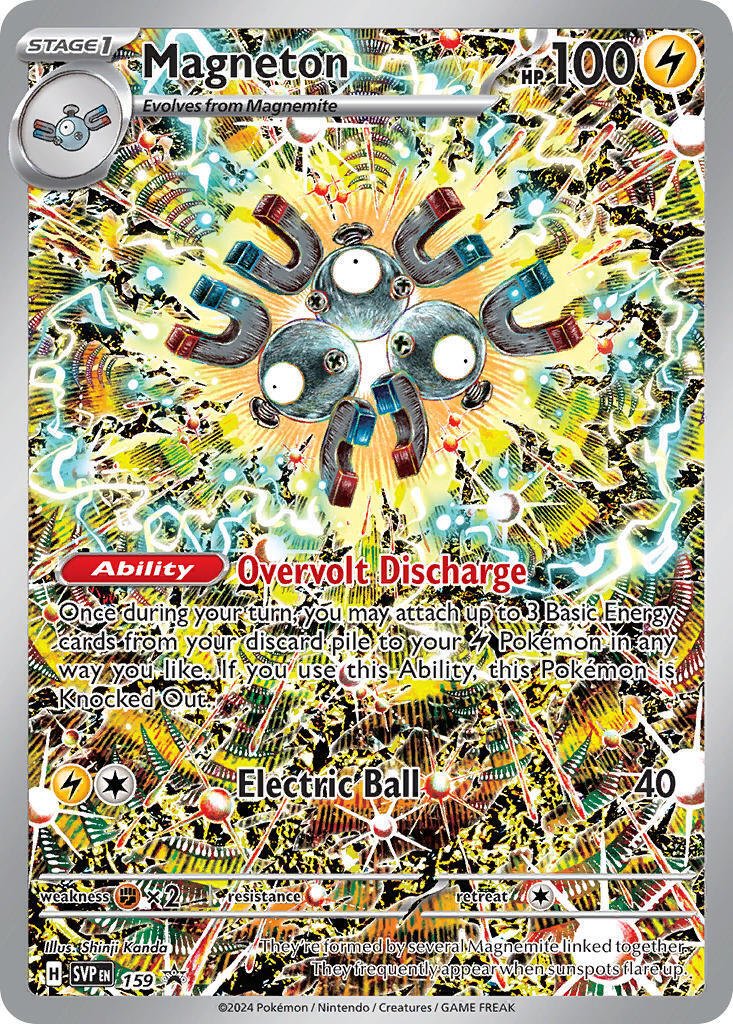 Pokemon TCG Surging Sparks ETB Promo Magneton 159 - PSA 10