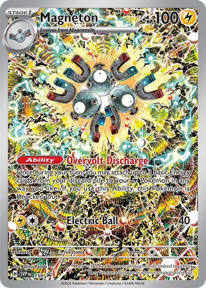 Pokemon TCG Surging Sparks ETB Promo Magneton 159 - PSA 10