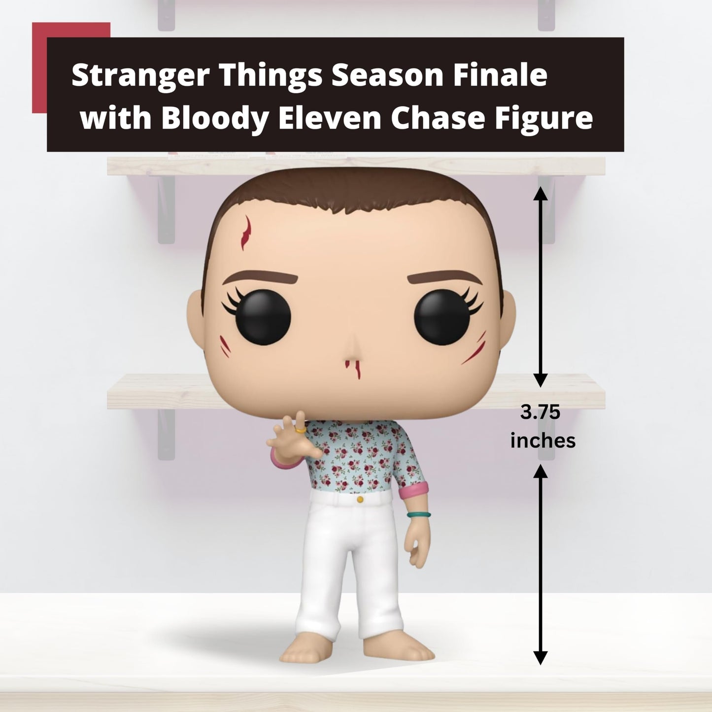 Bloody Eleven Funko Pop! Television Stranger Things - Chase Limited Edition Vinyl Figure #1457 with Display Box Protector Case