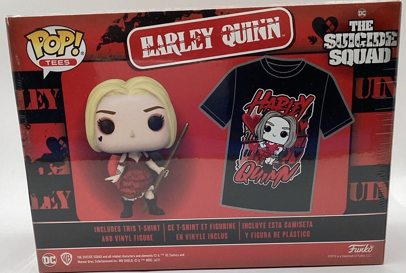 Funko POP Tees DC Harley Quinn Diamond Medium Target Exclusive