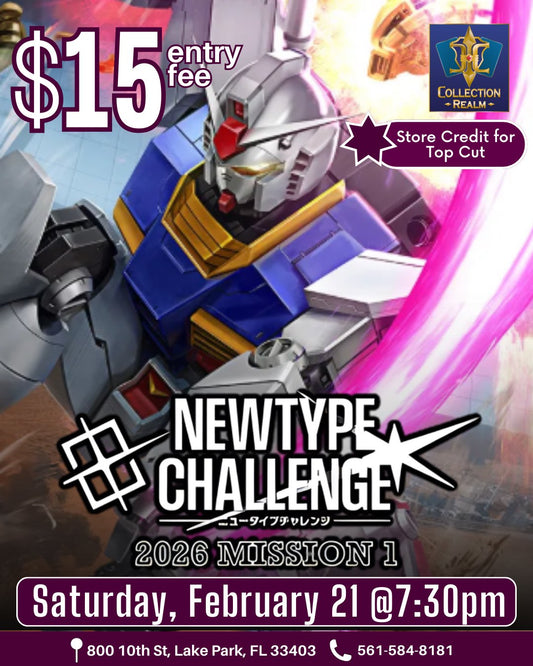 Gundam Newtype Challenge 2026: Mission 1 – Feb 21 (Sat) 7:30 PM