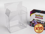 Pokémon Booster Box Vinyl Display Case by Collection Realm – Soft Case Protective Covers, Dust & Moisture Resistant, Preserves Value for Pokémon Card Collectors in 10-Pack