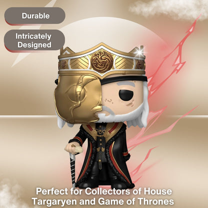 Viserys Targaryen with Mask Funko Pop! Game of Thrones House of the Dragon Day of the Dragon - Vinyl Figure #15  with Display Box Protector Case