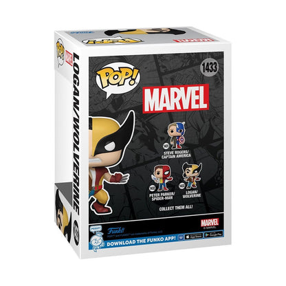 Split Logan/Wolverine Funko Pop! Marvel - Approx. 4 1/4" Collectible Vinyl Figure #1433 in Window Display Box